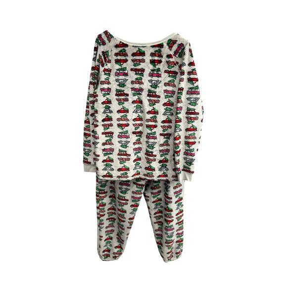 Muk Luks Waffle Knit Christmas Trucks Pajama Set SZ Extra Large - Picture 2 of 13